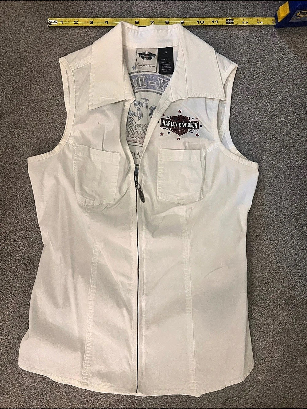 Harley-Davidson Motor Harley-Davidson Cycles vest White Small